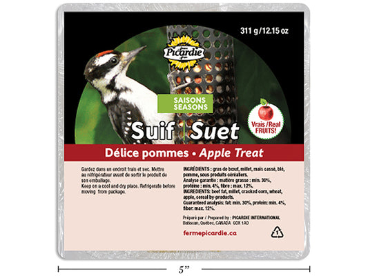 Carton of 12 4 Seasons Apple Suet. 311g.